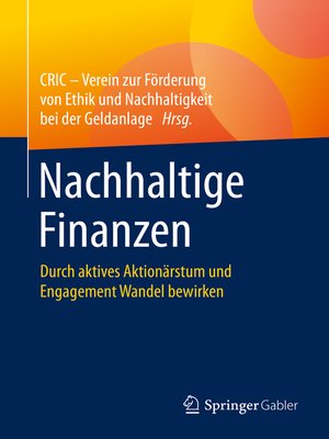 cover image of Nachhaltige Finanzen